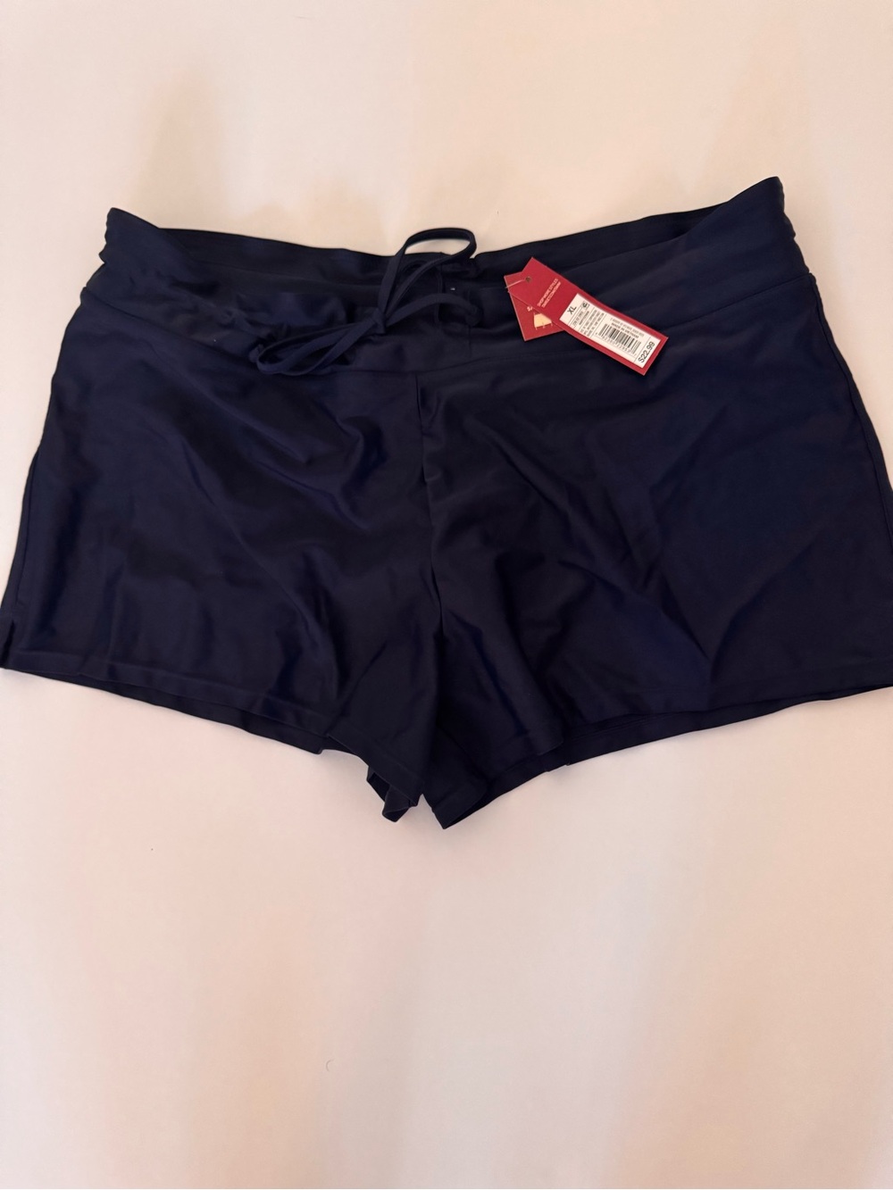 Classic Navy Athletic Swim Shorts for Women